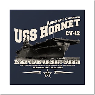 USS HORNET CV-12 aircraft carrier veterans Posters and Art